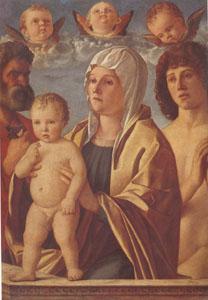 Giovanni Bellini The Virgin and Child Between Peter and Sebastian (mk05)